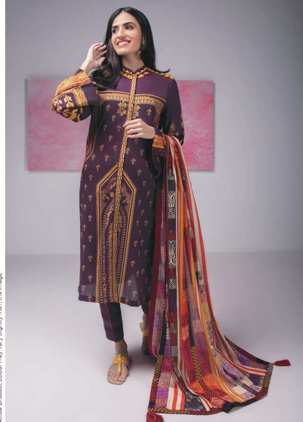 OOU2D-DAYV2-6R Unstitched 3-piece Suit Printed Lawn Vol-7 by Sapphire