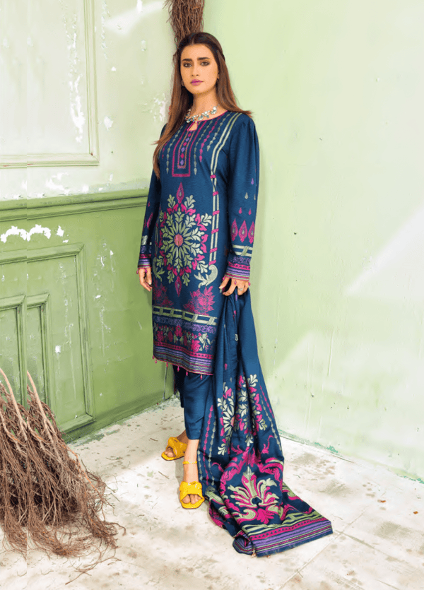 LJ-CC-008 Unstitched 3 Piece Luxury Jacquard Collection by Cross & Cross