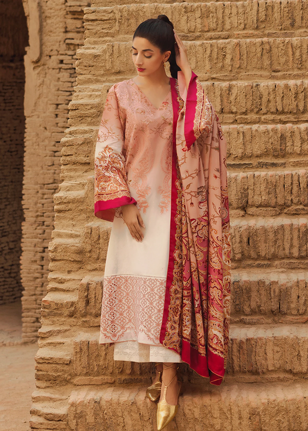 PERSIMMON Mizaj Unstitched 3-piece Luxury Collection by Tena Durrani