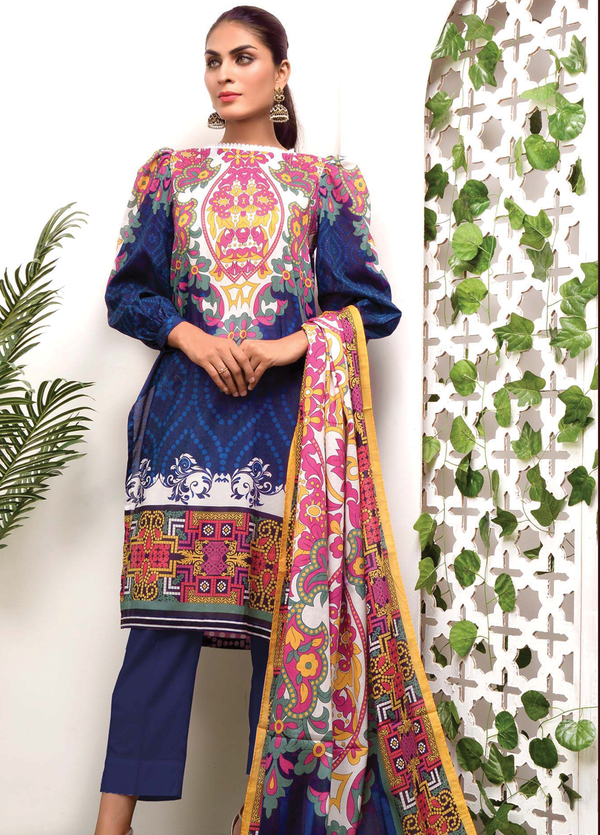 CC-GP-006 Unstitched 3-piece Suit by Gorgeous Print  by Cross & Cross