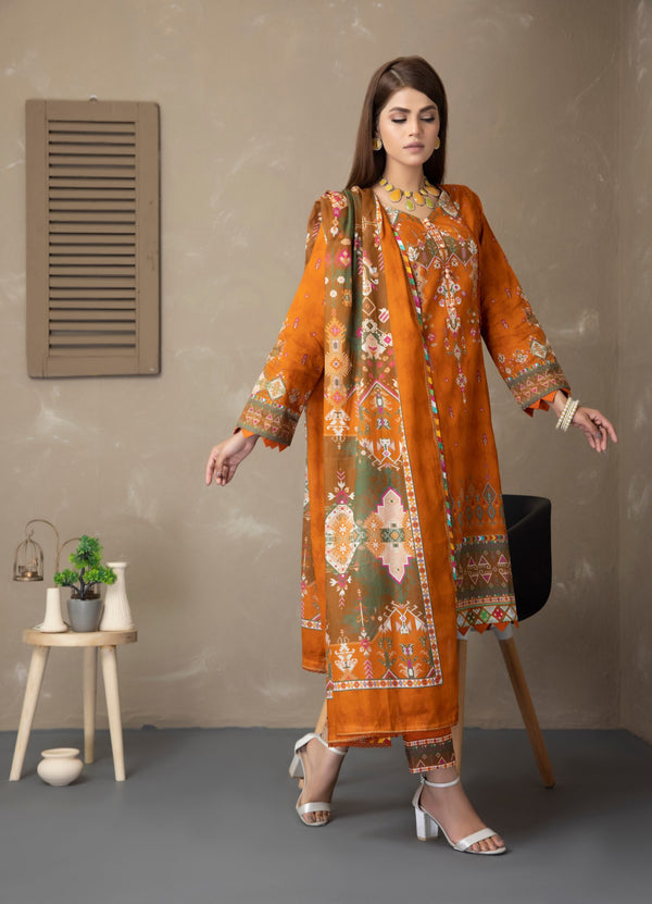Splee-6 3-Pece Suit Salina Printed Lawn Eid Edition 2023 by Regalia Textiles