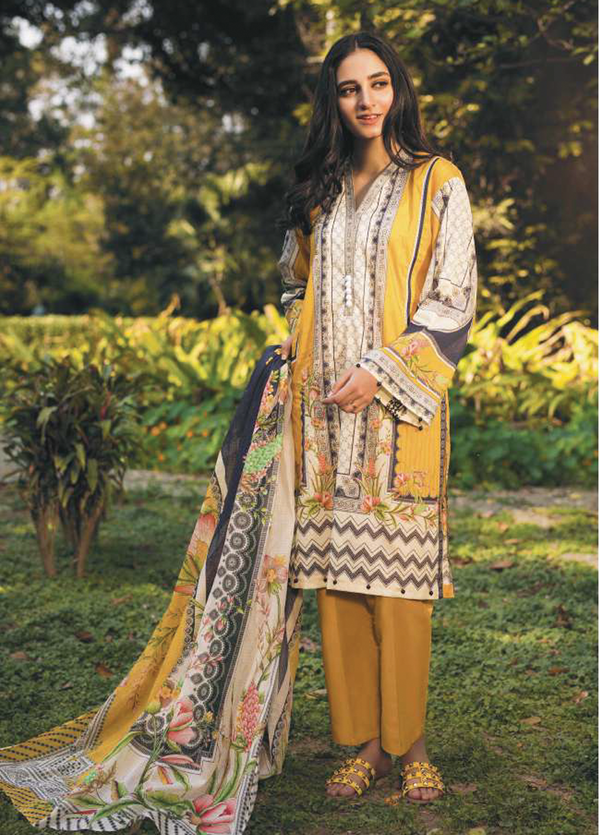 3DP-DAYV20-2BR Unstitched 3-piece Suit Printed Lawn Vol-7 by Sapphire