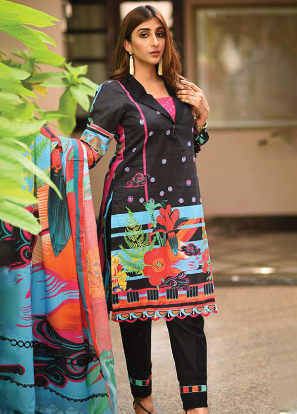 KF-CC-006 Unstitched 3 Piece Kahf Everyday Lawn Suit Collection by Cross & Cross