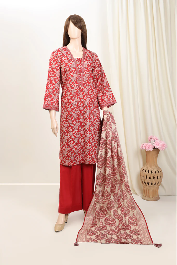 SS-CC-003 3-piece Unstitched Printed Lawn Saffron by Saya