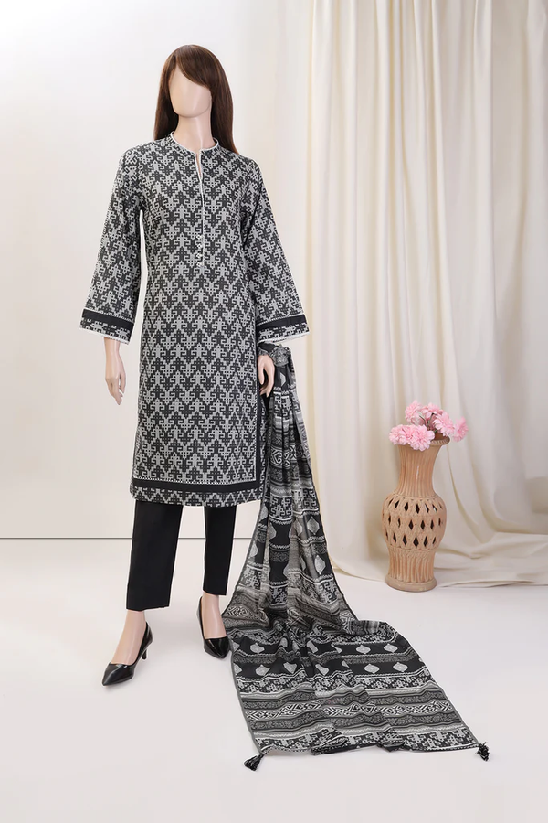 SS-CC-008 3-piece Unstitched Printed Lawn Saffron by Saya