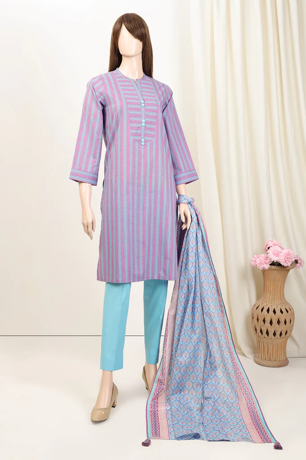 SS-CC-009 3-piece Unstitched Printed Lawn Saffron by Saya