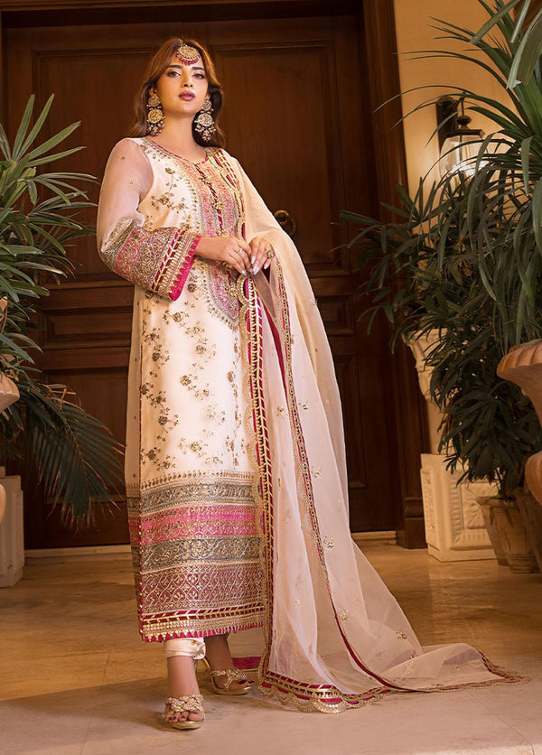 AJ-CC-005 Unstitched Embroidered 3-Piece Maahru & Noorie Collection by Asim Jofa