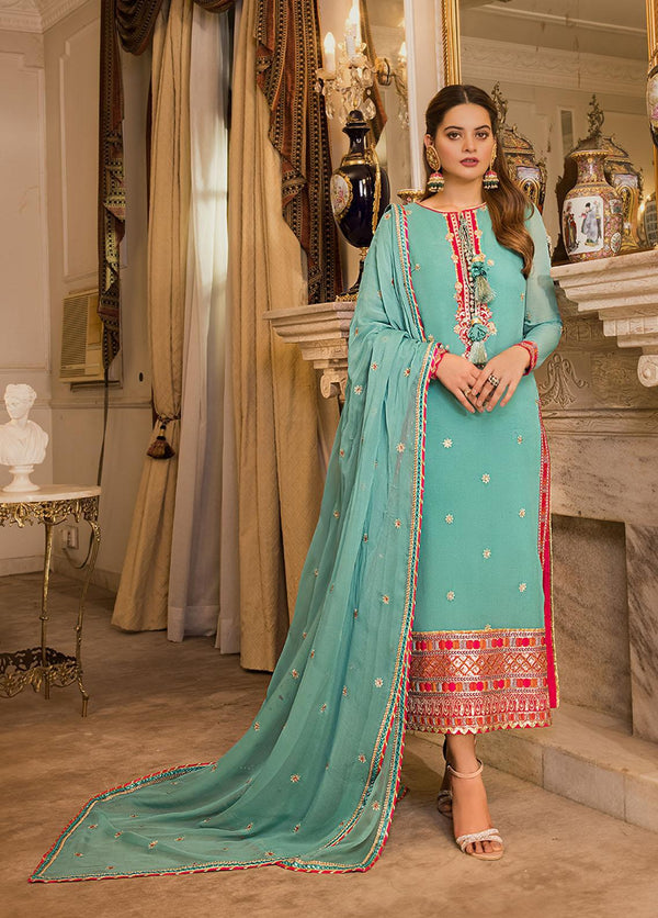 AJ-CC-016 Unstitched Embroidered 3-Piece Maahru & Noorie Collection by Asim Jofa