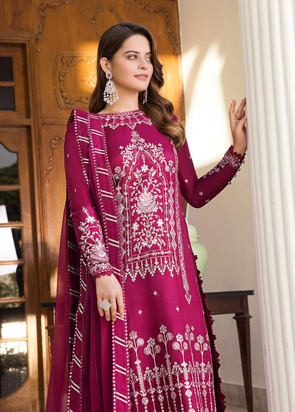 AJ-CC-018 Unstitched Embroidered 3-Piece Maahru & Noorie Collection by Asim Jofa