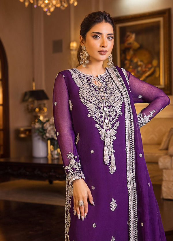 AJ-CC-025 Unstitched Embroidered 3-Piece Maahru & Noorie Collection by Asim Jofa