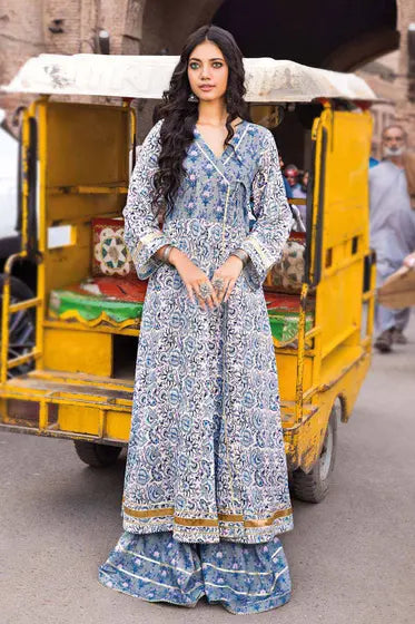 AG-CC-008 2PC Unstitched Printed Lawn Vintage Garden by Gul Ahmed